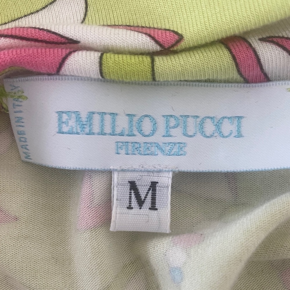 Emilio Pucci Floral Design Top - Lime and Pink - Picture 3 of 7